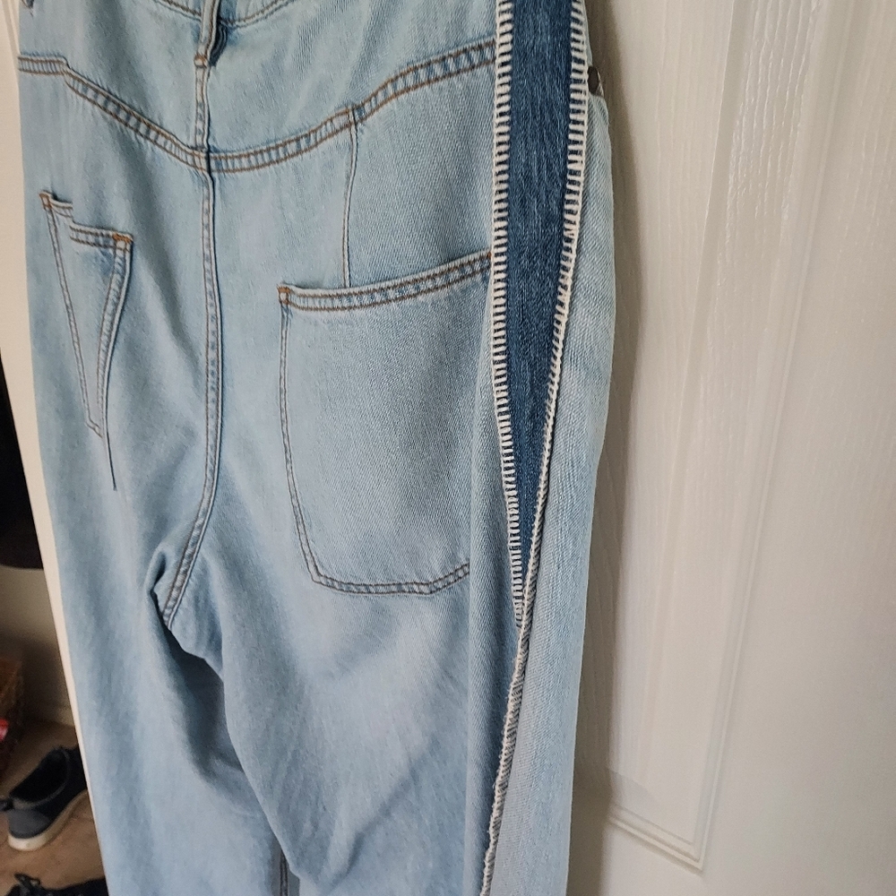 Johnny Was High Waist Wide Leg  Light Blue Denim - Picture 8 of 11